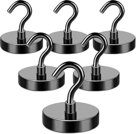 Amazon Com 2 Pcs Large Heavy Duty Magnetic Hooks With Double Prong Amazon Com 2 Pcs Large Heavy Duty Magnetic Hooks With Double Prong