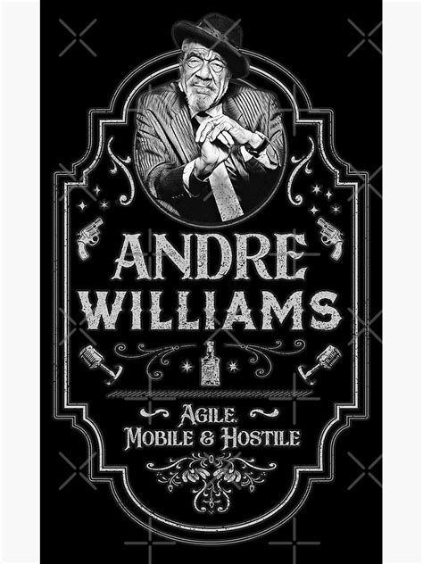 Andre Williams Agile Mobile And Hostile Tribute Poster For Sale Andre Williams Agile Mobile And Hostile Tribute Poster For Sale