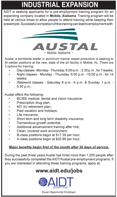 5 Austal Jobs
