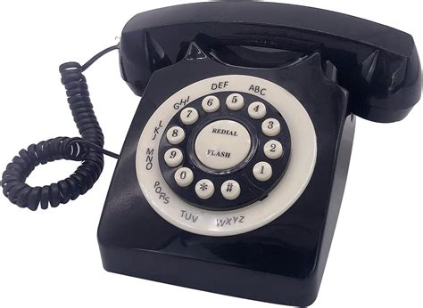 Benotek Beneno Black Retro Landline Telephone Classic Rotary Design Old Benotek Beneno Black Retro Landline Telephone Classic Rotary Design Old