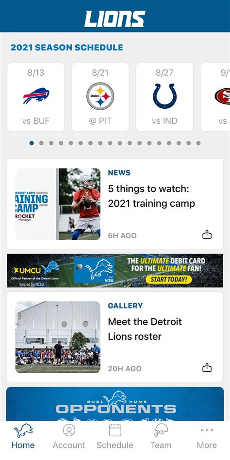 Detroit Lions Mobile App Download