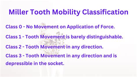 3 Grades Tooth Mobility