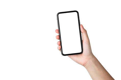 Hand Holding Mobile Phone