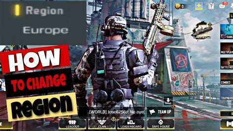 How To Change Region In Call Of Duty Mobile Cod Mobile Server Youtube How To Change Region In Call Of Duty Mobile Cod Mobile Server Youtube