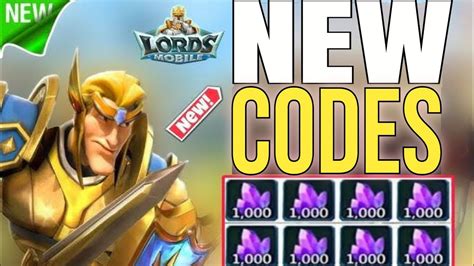 Lords Mobile Free Redemption Codes