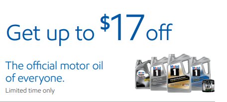 Mobil Oil Rebate Offers Savings