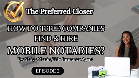 Mobile Notary Services for Title Companies