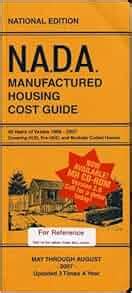 Nada Manufactured Housing Cost Guide 40 Years Of Values 1968 2007 Nada Manufactured Housing Cost Guide 40 Years Of Values 1968 2007