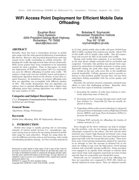 Pdf Wifi Access Point Deployment For Efficient Mobile Data Offloading Pdf Wifi Access Point Deployment For Efficient Mobile Data Offloading