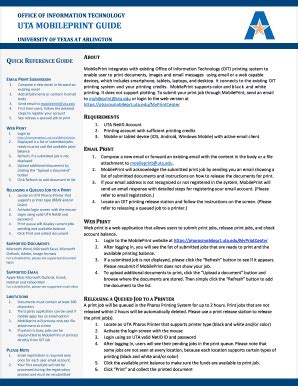 Pharos Mobile Print UTA Solution