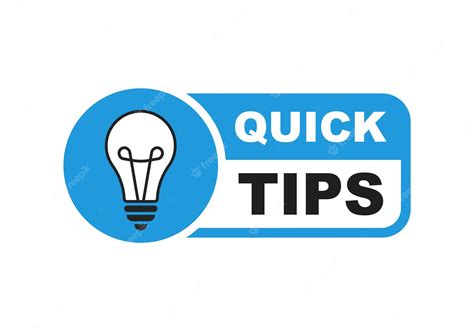 Premium Vector Quick Tips Icon Quick Tips Logo With Light Bulb Premium Vector Quick Tips Icon Quick Tips Logo With Light Bulb